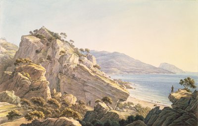 Vista della costa della Crimea vicino a Oreanda, 1834 da Nikanor Grigor